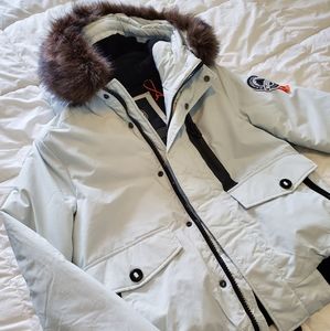 Superdry Parka Bomber Jacket  - White